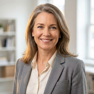Foto de perfil de Sarah Coleman, identificada como Diretora Financeira na Valitância